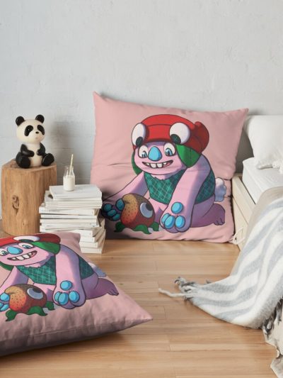 Bugsnax - Gramble And Strabby Throw Pillow Official Bugsnax Merch