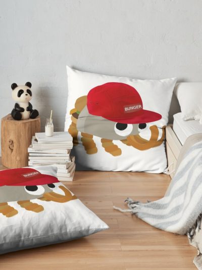 Bunger Stylin Throw Pillow Official Bugsnax Merch