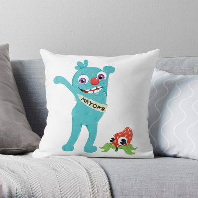 Bugsnax Filbo Fiddlepie Throw Pillow Official Bugsnax Merch