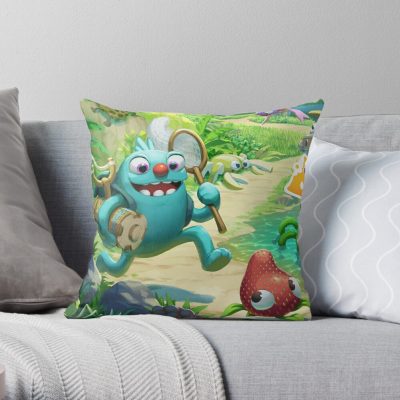 Original Bugsnax Game Throw Pillow Official Bugsnax Merch