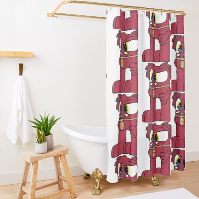 Bugsnax Cromdo Shower Curtain Official Bugsnax Merch