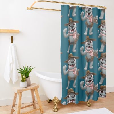 Bugsnax Filbo Fiddlepie Shower Curtain Official Bugsnax Merch