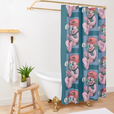 Bugsnax - Gramble And Strabby Shower Curtain Official Bugsnax Merch