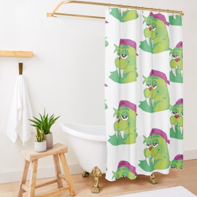 Bugsnax Chandlo Funkbun Premium Shower Curtain Official Bugsnax Merch