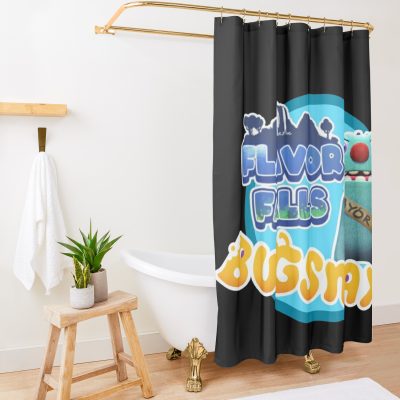 Bugsnax  Flavor Falls Mayor Filbo Shower Curtain Official Bugsnax Merch