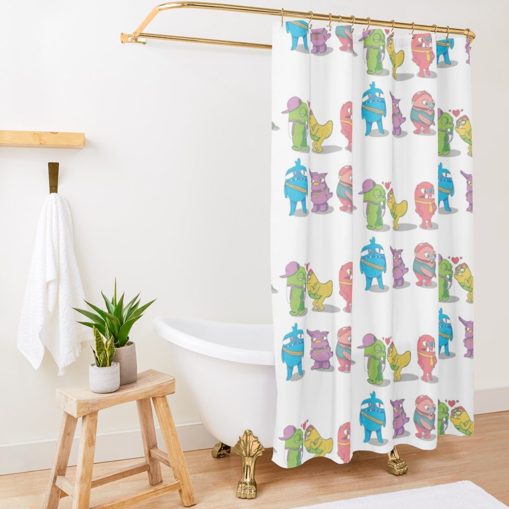 Bugsnax Shower Curtain Official Bugsnax Merch