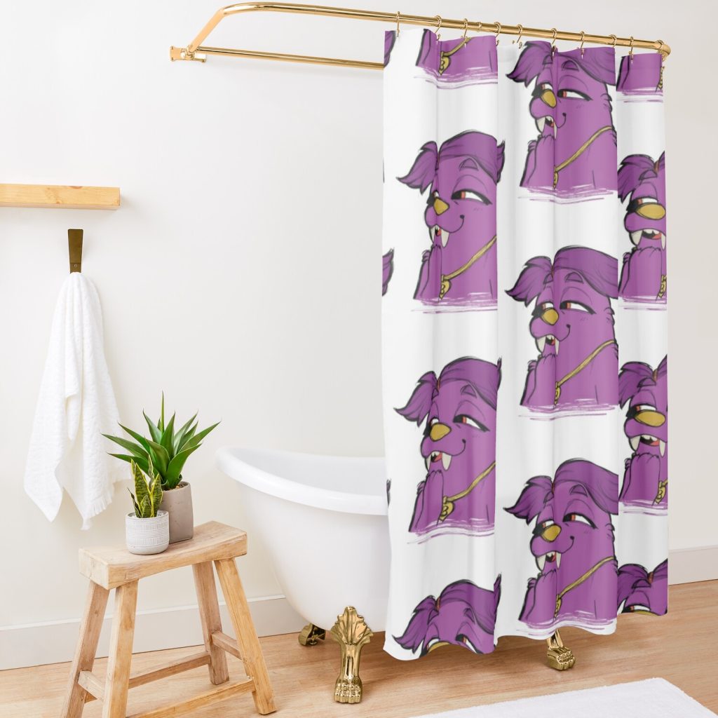 Beffica Shower Curtain Official Bugsnax Merch