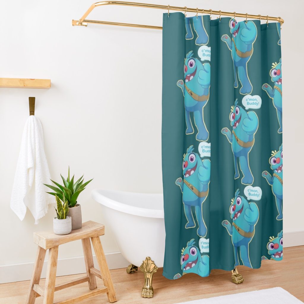 C Mon Buddy Filbo Shower Curtain Official Bugsnax Merch