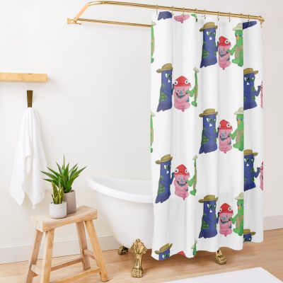 Bugsnax  Active Shower Curtain Official Bugsnax Merch